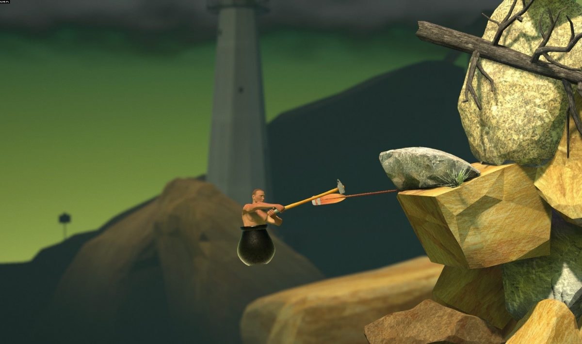 Insólito: Tenta jogar Getting Over It com caldeirão e martelo