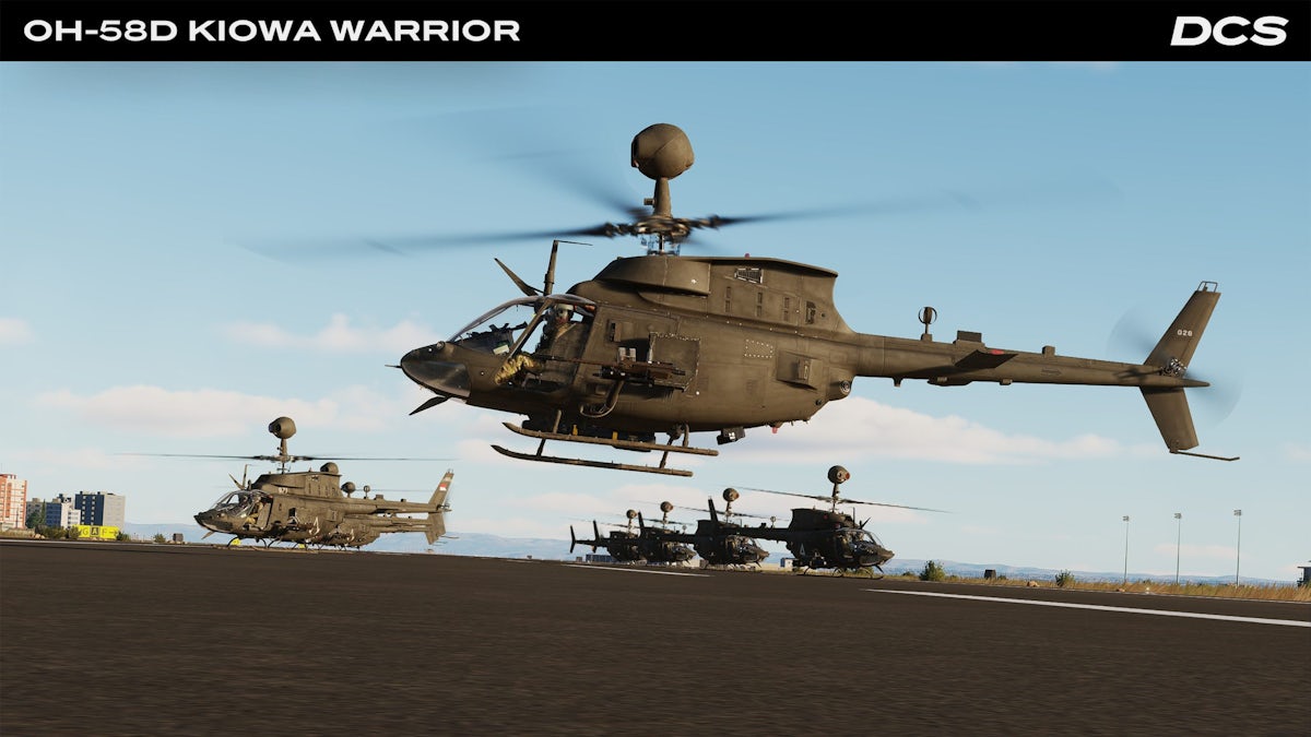 Polychop Simulations lança o DCS: OH-58D Kiowa Warrior